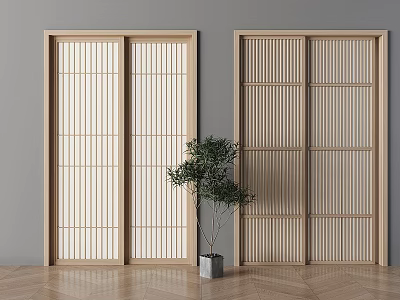 sliding door sliding door grid sliding door grid sliding door partition door grille sliding door 3d model