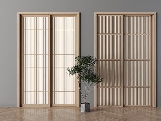 sliding door sliding door grid sliding door grid sliding door partition door grille sliding door 3d model