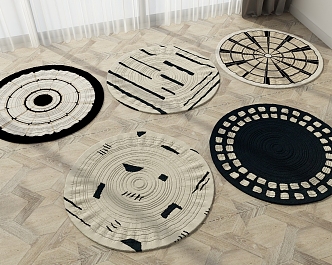 Round carpet 3d model