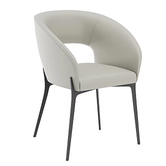 Modern Simple Single Sofa 3d model