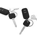 Black Key Shaped Jewelry Accessories With Remote Design And Two Pieces