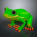 Frog Poison Frog Game Frog Reptile Cold Blooded Animal Reptile 3d model
