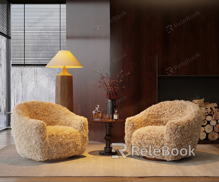 Modern Casual Sofa Combination Plush Sofa model