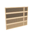 Modern Decorative Room Dividers With Laser Cut Various Geometric Patterns And Metal Frames 3d model