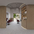 Elegant Bright Hair Salon Interior With Light Wood Decor LED Mirrors And Comfortable Styling Chairs