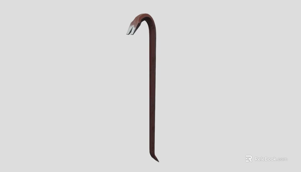 Durable Curved Metal Hardware Tool Hook For Hanging And Fixing Tasks 3d model 