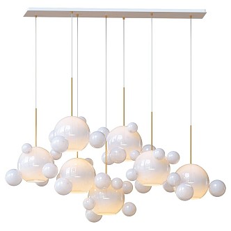 Modern minimalist chandelier 3d model