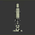 Industrial Microscope With Metal Frame Adjustable Knobs And Laboratory Base