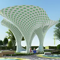 Modern Corridor Landscape Corridor Structures Parametric Structures 3d model