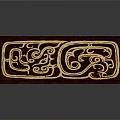 Traditional Dark Wood Bench With Intricate Carved Patterns And Decorative Legs