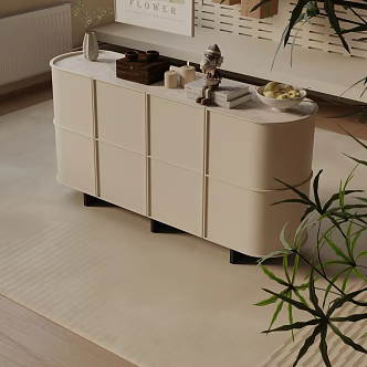 Modern Entrance Cabinet 3d model