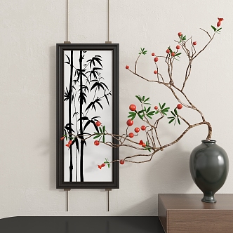 New Chinese Abstract Hanging Painting 3d model