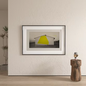 Simple abstract decorative painting 3d model