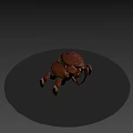 Game Movie Character Mechanical Beetle With Metallic Shell And Sharp Legs