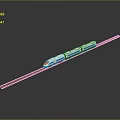 Train Light Rail Metro High Speed Rail EMU Train High Speed Train High Speed Train High Speed Locomotive EMU 3d model