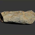Natural Raw Wood Stone Material With Gray Brown Texture And Rough Surface 3d model