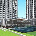 Modern High Rise Residential Buildings With Contemporary Exterior Design And Balcony Features