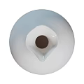 Elegant White Ceramic Vase With Slim Neck And Fresh Flowers For Home Decor