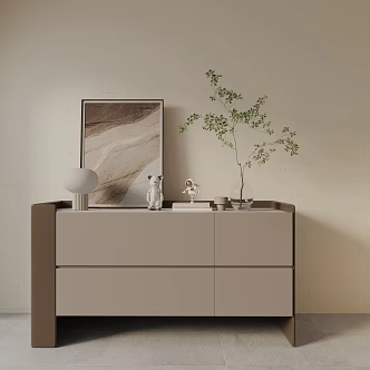 Modern Entrance Cabinet 3d model