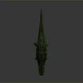 Realistic Green Crocodile 3D Model With Detailed Skin Texture And Open Mouth