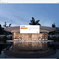 Modern Landscape Architecture Post Building Public Building Small Public Building Shop Building 3d model