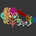 Elegant Crown With Red Roses Golden Decorations And Heart Shaped Patterns