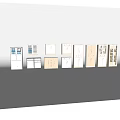 Modern Bookcases With Various Designs White And Beige Cabinet Doors Drawers And Open Shelves