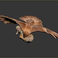 Modern Sculpture Eagle Wood Carving Wood Carving 3d model