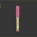 Practical Pink and White Pen Shaped Daily Use Product with Blue Logo and Smooth Design