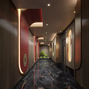 New Chinese Aisle 3d model
