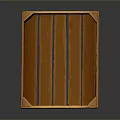 Sturdy Wooden Storage Crate With Slatted Design For Home Organization