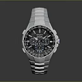 Sleek Modern Watch With Metallic Blue Strap And Detailed Dial Design