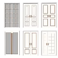 Various Styles Of Double Doors With Glass Panels Decorative Panels And Metal Strips