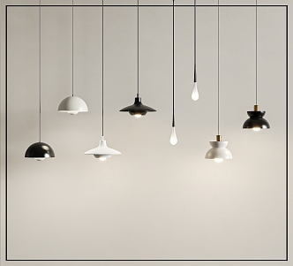 Pendant lamp combination 3d model