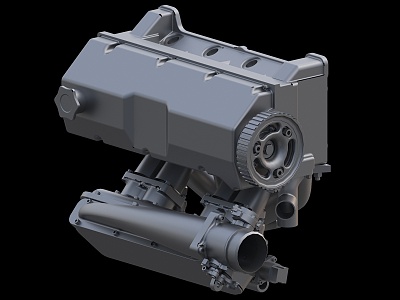 Turbocharging system intake and exhaust turbine engine aircraft engine model