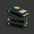 Stacked Black Electronic Devices With Circular Buttons Labels And Yellow Interior Parts