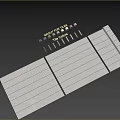 Gray Vertical Slat Building Components With Various Colors For Wall Cladding Samples