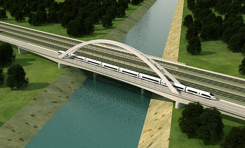 The Modern Bridge 3d model