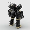 LEGO Toys Building Blocks Fighting Robot Gundam Mech Warrior Transformers Pacific Rim 3d model