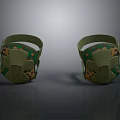 High Quality Military Weapon Gear Green Camouflage Knee Pads With Adjustable Straps