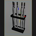 Household Umbrella Stand With Metal Frame And Black Umbrellas Storage Organizer