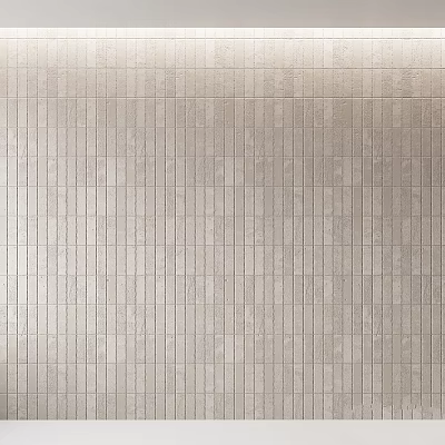 Modern Wall Components With Regular Grid Pattern And Light Gray Stone Finish 3d model