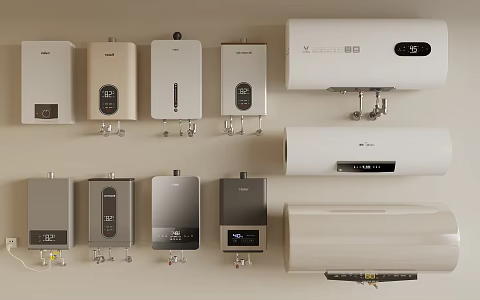 Water Heater Gas Water Heater 3d model