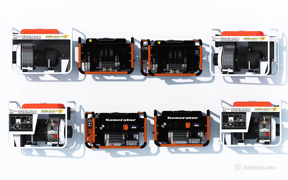 Modern Engine Models Showcasing Various Designs And High Performance Features For Industrial Use 3d model