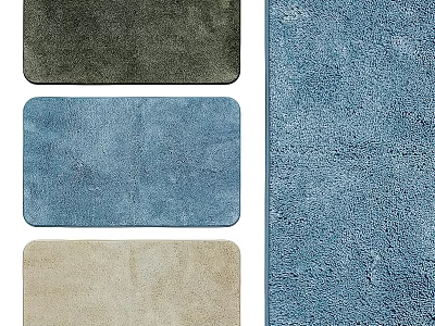 Square Rugs in Different Colors with Soft Texture for Home Decor 3d model