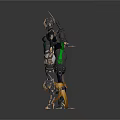 Futuristic Female Characters In Cybernetic Armor With Head Models And Sci Fi Design