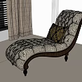 Lounge Chair with Floral Pattern Upholstery Wooden Curved Frame and Yellow Accent Cushion in Bright Room