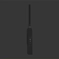 Black Zartek X10 Doorbell With Antenna On Gray Reflective Background