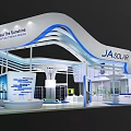 JACOBS Exhibition Booth Harvest The Sunshine Photovoltaic Cells Power Battery Modern Curved Canopy