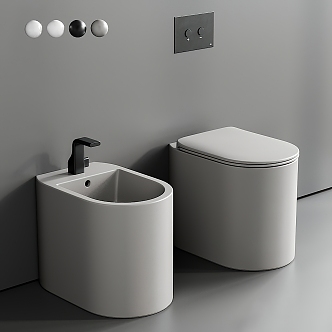 Modern toilet 3d model